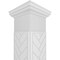 Ekena Millwork Craftsman Classic Square Non-Tapered Herringbone Modern Fretwork Column CC0810ENHBDTUTU - alternate 4